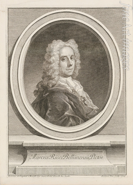 Carriera Rosalba Giovanna - Porträt von Maler Marco Ricci (1676-1730) 