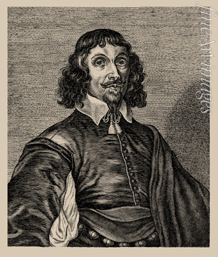 Fleischberger Johann Friedrich - Porträt von Komponist Heinrich Scheidemann (um 1596-1663) 