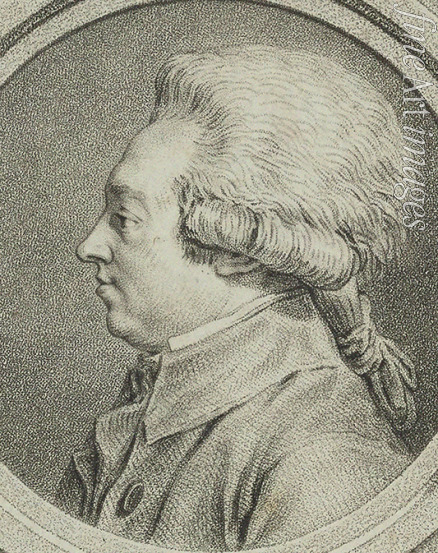 Moreau Jean Michel der Jüngere - Porträt von Komponist Louis-Armand Chardin (1755-1793)