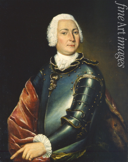 Pfandzelt Lucas Conrad - Porträt des Reichsgrafen Ernst Christoph von Manteuffel (1676-1749)