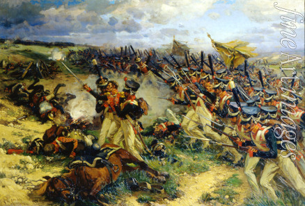Samokisch Nikolai Semjonowitsch - Die litauische Gardetruppe bei der Schlacht von Borodino 1812