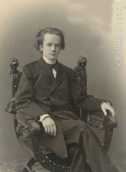 Unbekannter Fotograf - Porträt von Komponist Sergei Eduardowitsch Bortkiewicz (1877-1952) 