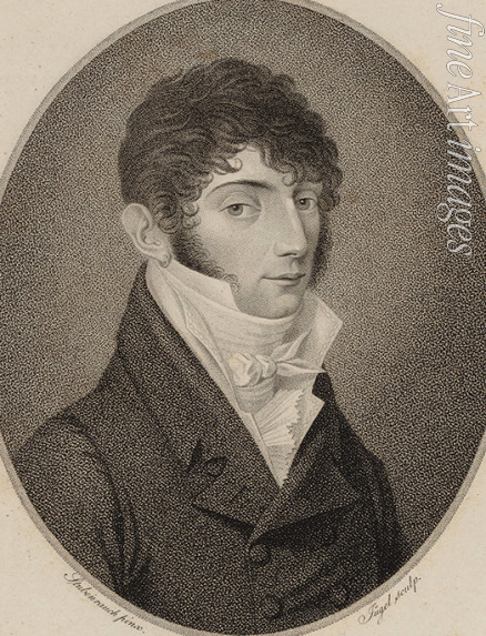 Jügel Johann Friedrich - Porträt von Gitarrist und Komponist Mauro Giuliani (1781-1829)