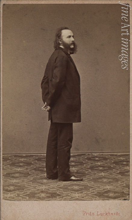 Luckhardt Fritz - Porträt von Dirigent und Komponist Ritter Johann von Herbeck (1831-1877)