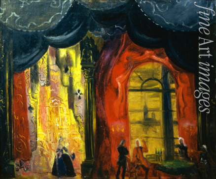 Dmitriyev Vladimir Vladimirovich - Stage design for the opera Queen of spades by P. Tchaikovsky