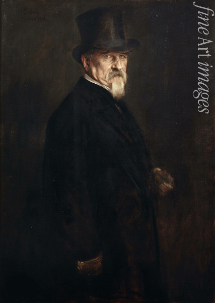 Lenbach Franz von - Porträt von Senator Giovanni Morelli