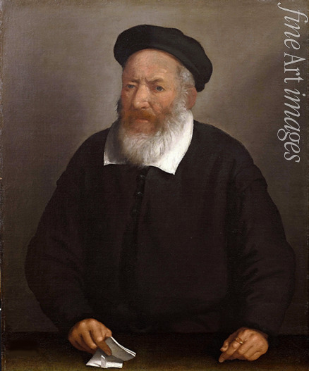 Moroni Giovan Battista - Portrait of an old man with a beret