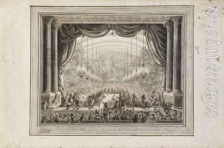 Prieur Jean-Louis - Bankett der Garde du Corps in der Opéra Royal de Versailles, 1. Oktober 1789