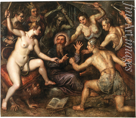 Tintoretto Domenico - The Temptation of Saint Anthony