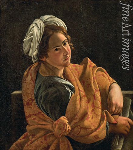 Gentileschi Orazio - Portrait of a Young Woman as Sibyl
