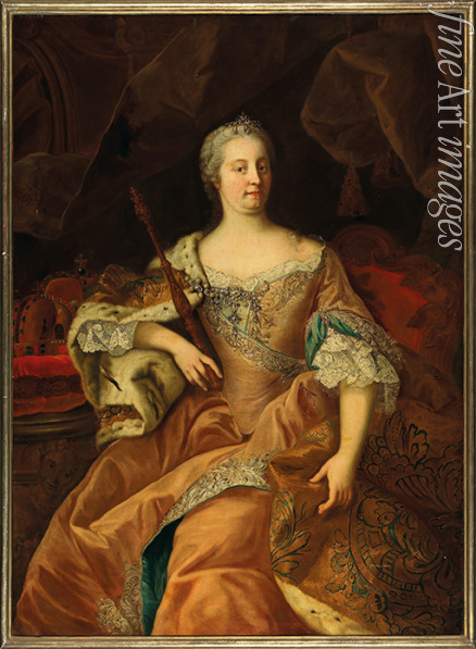 Mijtens (Meytens) Martin van der Jüngere - Porträt von Kaiserin Maria Theresia (1717-1780) als Königin von Ungarn und Böhmen