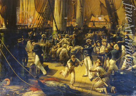 Biard François-August - Preparation to the boarding