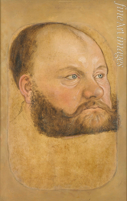Cranach Lucas der Jüngere - Porträt von Fürst Wolfgang von Anhalt-Köthen (1492-1566), genannt der Bekenner