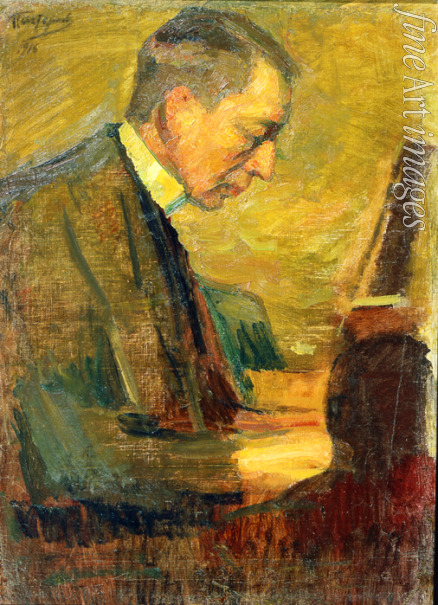 Pasternak Leonid Ossipowitsch - Porträt von Komponist Sergei Rachmaninow (1873-1943)
