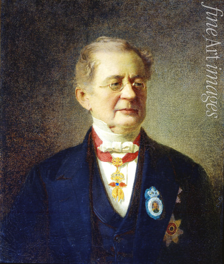 Keler-Viliandi Iwan Petrowitsch - Porträt des Kanzlers Fürsten Alexander M. Gortschakow (1798-1883)