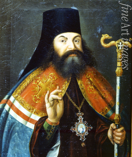 Russian master - Portrait of the Poet Theofan Prokopovich (1681-1736), Theologian and archbishop  of Novgorod