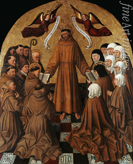 Colantonio Niccolò Antonio - Der heilige Franziskus übergibt die Ordensregeln