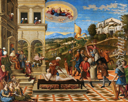 Santacroce Girolamo Galizzi da - The Martyrdom of Saint Lawrence
