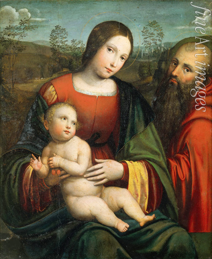De' Boateri Jacopo - Madonna and Child with Saint Jerome