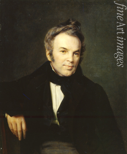 Tyranow Alexei Wassiljewitsch - Porträt des Schriftstellers Iwan Laschetschnikow (1792-1869)