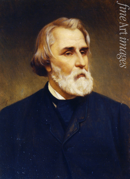 Gorbunow Kirill Antonowitsch - Porträt von Schriftsteller Iwan Sergejewitsch Turgenew (1818-1883)