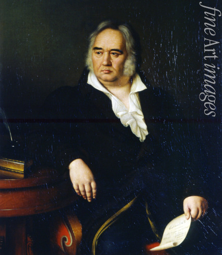 Eggink Johann Leberecht - Porträt des Dichters Iwan A. Krylow (1769-1844)
