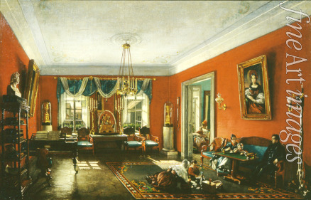 Podklyuchnikov Nikolai Ivanovich - The drawing room in the Nashchokin House in Moscow