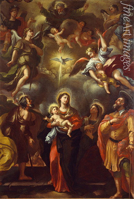 Del Pò Giacomo - Virgin and child with Saints