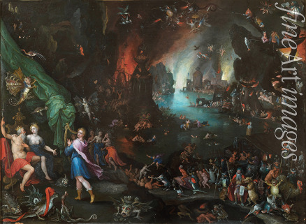 Brueghel Jan the Elder - Orpheus Playing to Pluto and Persephone in the Underworld