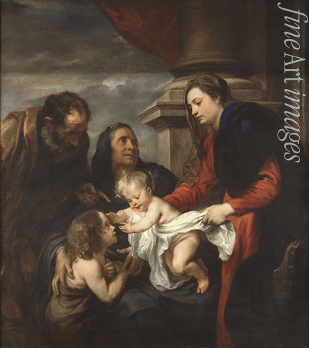 Dyck Sir Anthony van - The Holy Family with Saints Elisabeth and John the Baptist