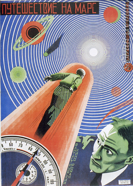 Borisov Grigori Ilyich - Movie poster Travel to Mars