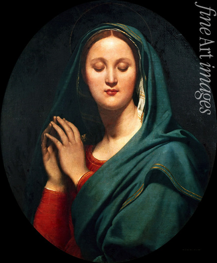 Ingres Jean Auguste Dominique - The Virgin of the Blue Veil