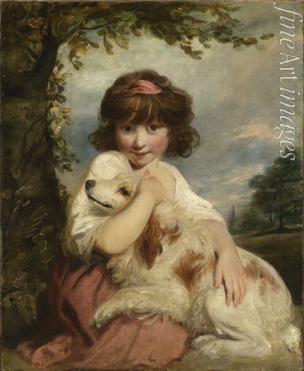Reynolds Sir Joshua - Junges Mädchen und ihr Hund