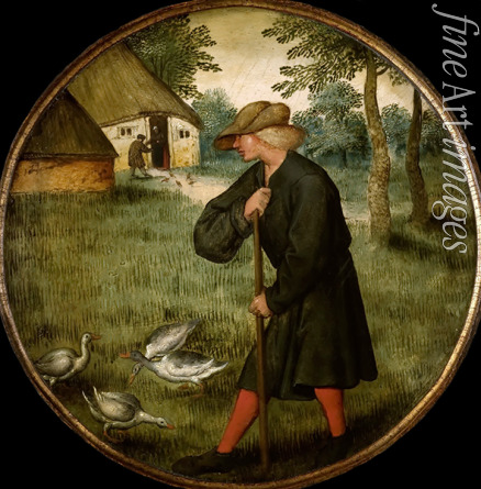 Brueghel Pieter der Jüngere - Wer weiß, warum die Gänse barfuß gehen