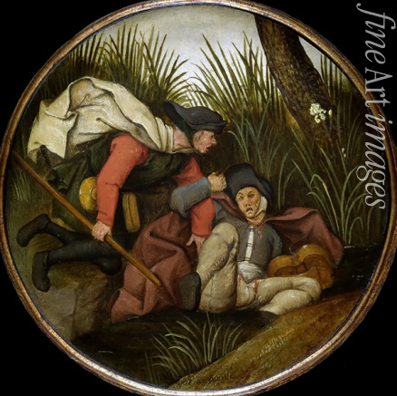 Brueghel Pieter der Jüngere - Wenn ein Blinder den andern führt, fallen sie beide in den Graben