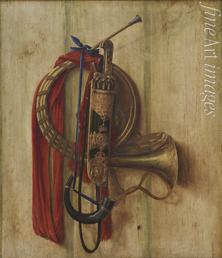 Gijsbrechts Cornelis Norbertus - Trompe l'Oeil mit der Jagdausrüstung von Christian V.