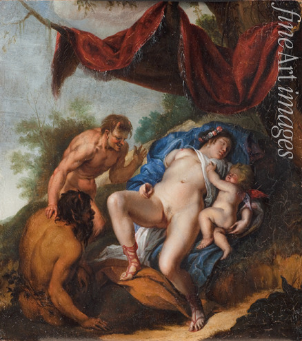 Rubens Pieter Paul - Venus mit Amor, von zwei Satyrn im Schlaf beobachtet