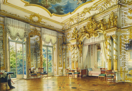 Premazzi Ludwig (Luigi) - Bedroom of Emperor Alexander I in the Great Palais in Tsarskoye Selo
