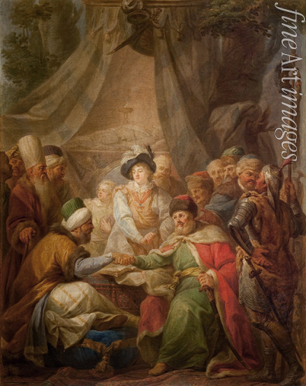 Bacciarelli Marcello - Friedensvertrag von Chotyn am 9. Oktober 1621