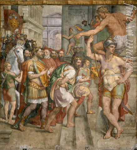 Siciolante da Sermoneta Girolamo - The Donation of Pepin the Short to Pope Stephen II