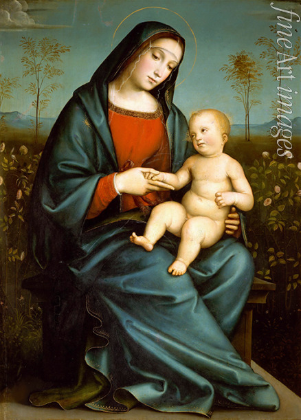 Francia Francesco - Madonna mit Kind im Rosengarten
