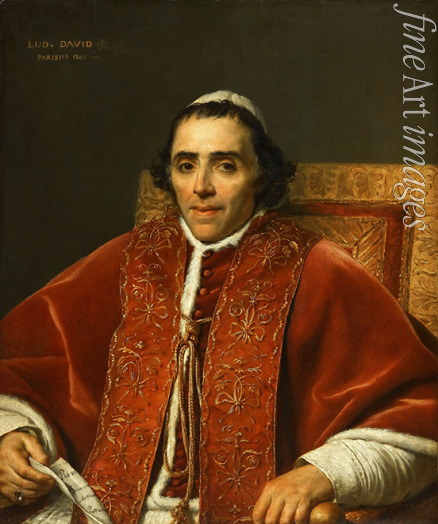 David Jacques Louis - Portrait of Pope Pius VII (1742-1823) 