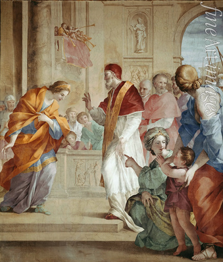 Romanelli Giovanni Francesco - Die Begegnung zwischen Markgräfin Mathilde und Papst Gregor VII.