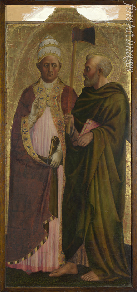 Masolino da Panicale - Saint Pope Gregory and Saint Matthias