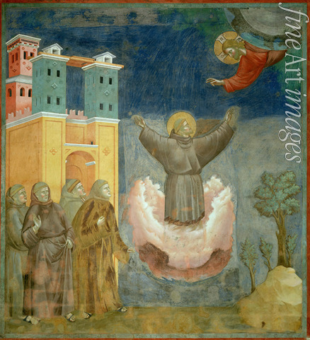 Giotto di Bondone - Die Extase des Heiligen Franziskus (Freskenzyklus der Franziskuslegende)