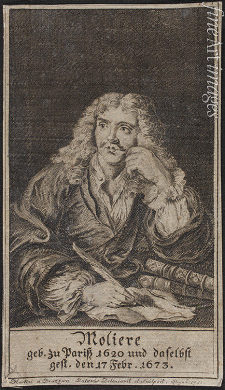 Anonymous - Portrait of the author Moliére (1622-1673)