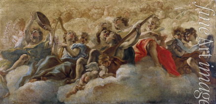 Gaulli (Il Baciccio) Giovanni Battista - Die musizierenden Engel