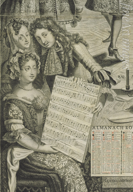 Unbekannter Künstler - Porträt von Komponist Marc-Antoine Charpentier (1634-1704). Aus Pierre Landrys 