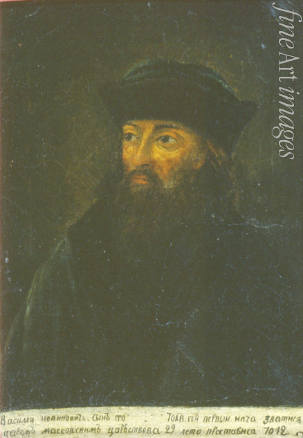 Russischer Meister - Porträt des Großfürsten von Moskau Wassili III. Iwanowitsch (1479-1533)