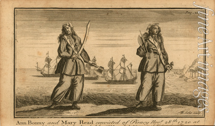 Cole B. - Piraten der Karibik: Ann Bonny und Mary Read, am 28. November 1720 vor Gericht der Vizeadmiralität wegen Piraterie verurteilt